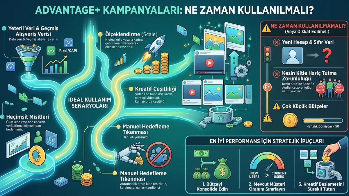Advantage+ kampanyaları: ne zaman kullanılmalı?
