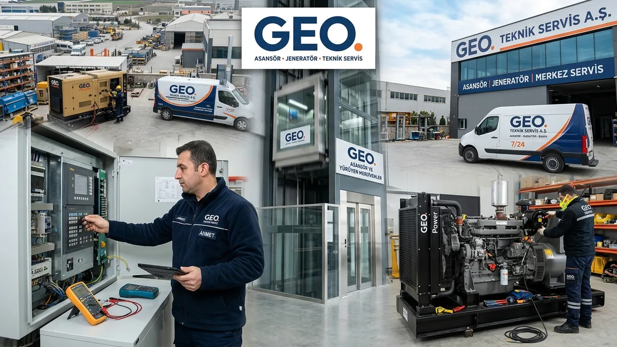 Asansör, jeneratör ve teknik servis firmaları için GEO