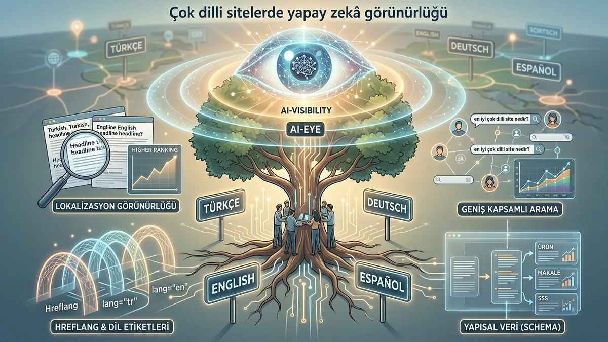 Çok dilli sitelerde yapay zekâ görünürlüğü