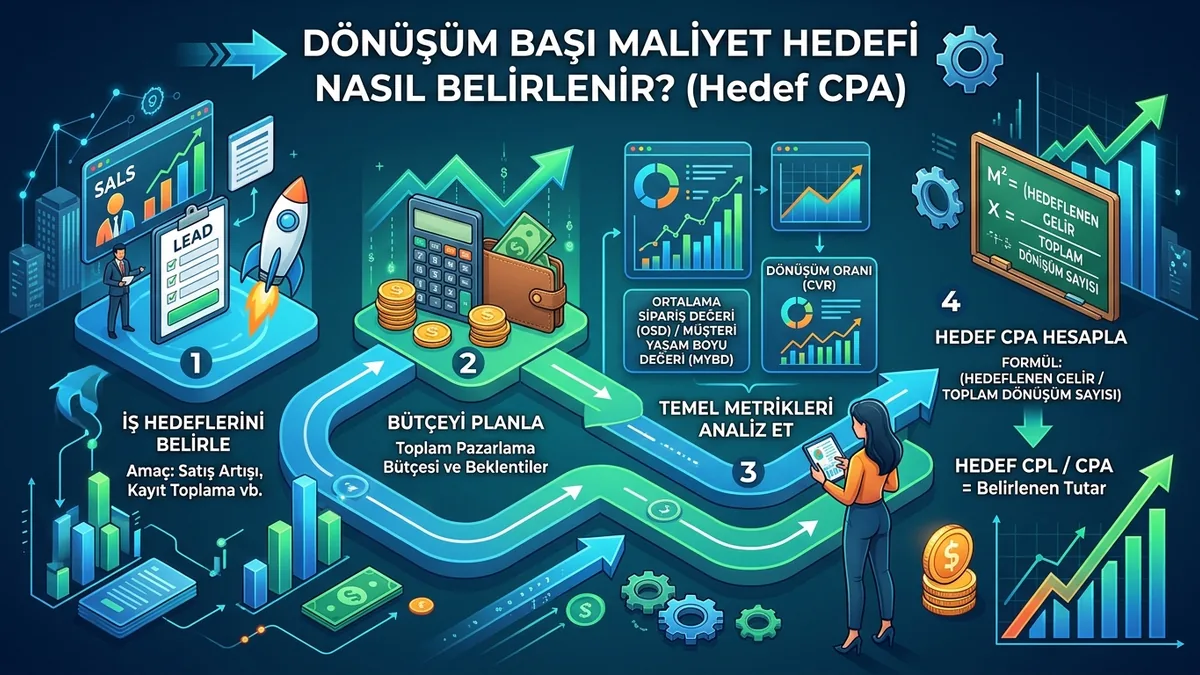 Dönüşüm başı maliyet hedefi nasıl belirlenir?