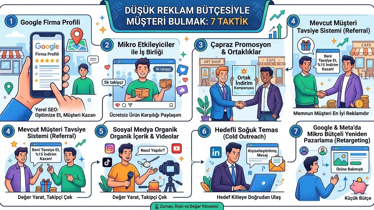 Düşük Reklam Bütçesi ile Müşteri Bulmanın 7 Etkili Yolu
