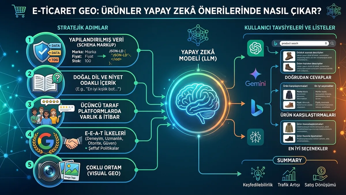E-Ticaret GEO: Ürünler Yapay Zekâ Önerilerinde Nasıl Çıkar?