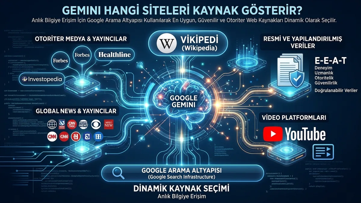 Gemini Kaynakları: Google Yapay Zekâsı Hangi Siteleri Seçer?