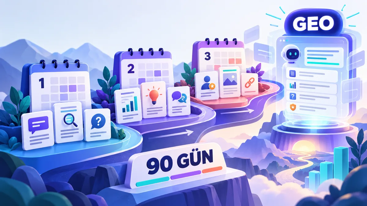 GEO için içerik takvimi: ilk 90 günde ne yayınlanmalı?