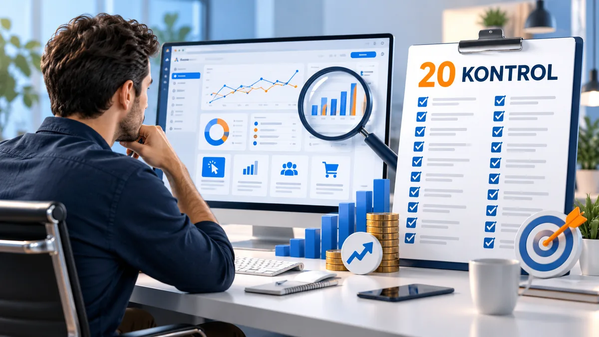 Google Ads hesap denetimi: kendi kendinize 20 kontrol