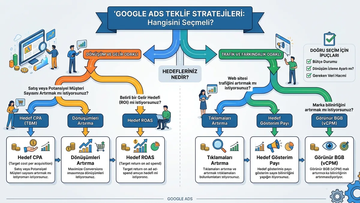 Google Ads Teklif Stratejisi Rehberi: Hangisini Seçmeli?