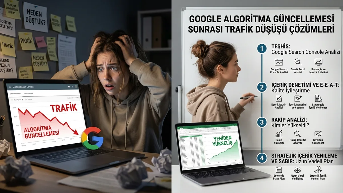 Google algoritma güncellemesi sonrası trafiğiniz düştüyse