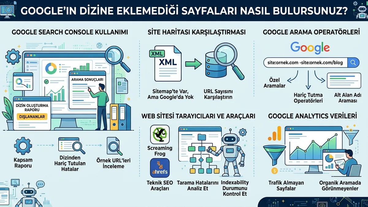 Dizine Eklenmeyen Sayfalar Nasıl Bulunur ve Çözülür?