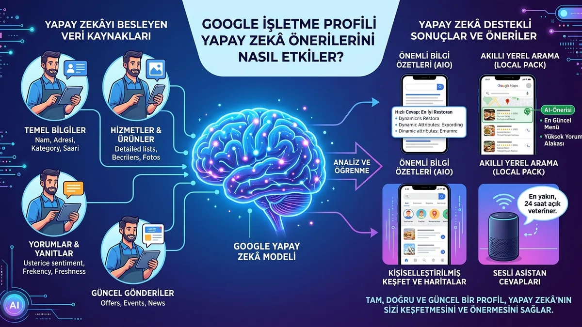 Google İşletme Profili yapay zekâ önerilerini nasıl etkiler?