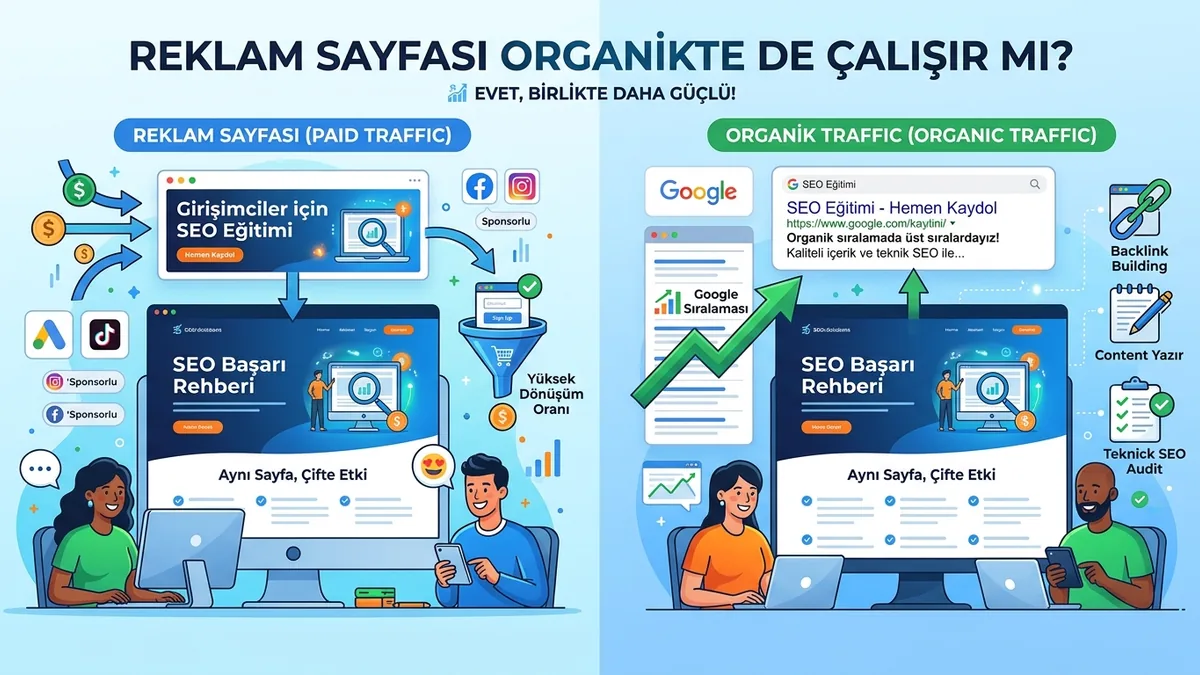 Landing page SEO: reklam sayfası organikte de çalışır mı?