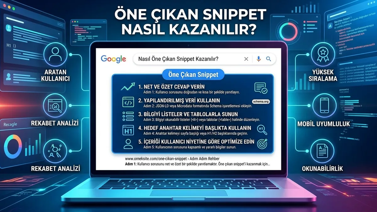 Öne çıkan snippet nasıl kazanılır?
