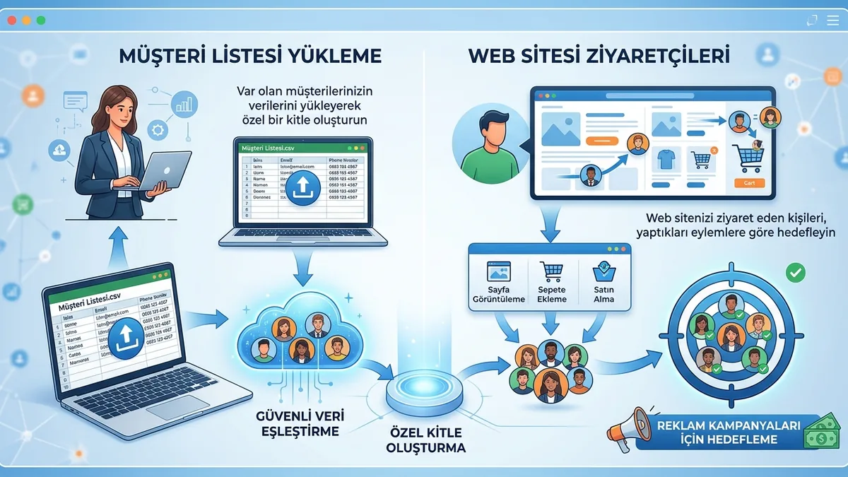 Özel kitle oluşturma: müşteri listesi ve site ziyaretçileri