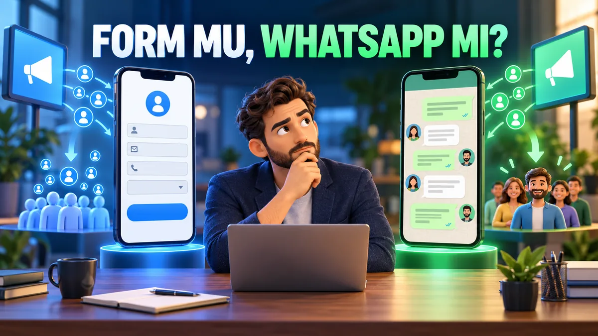Potansiyel Müşteri ve Lead Reklamı: Form mu WhatsApp mı?