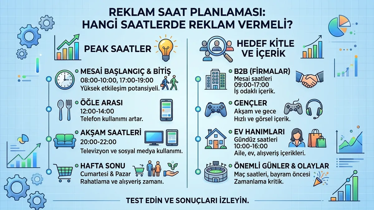 Reklam Saat Planlaması: Reklam Zamanlama Rehberi