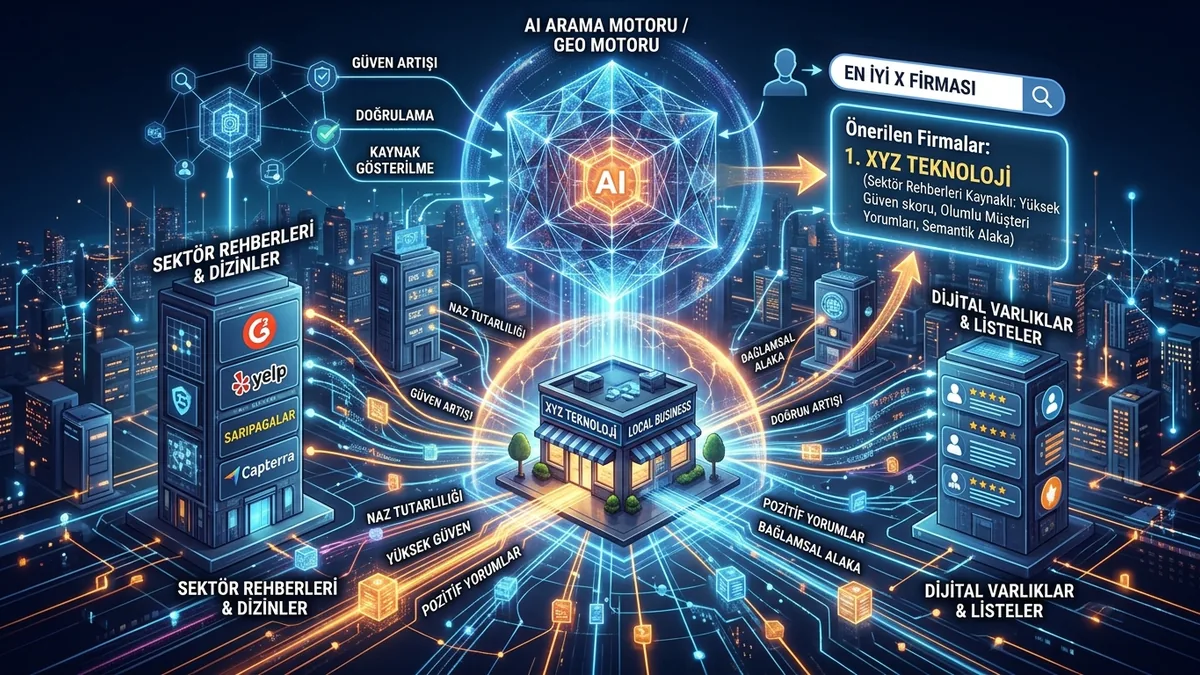 Sektör rehberleri ve listelerde yer almanın GEO etkisi