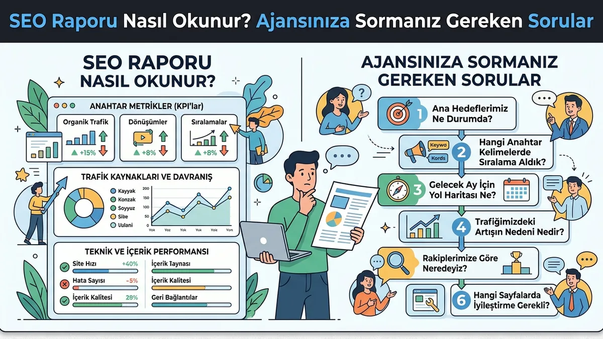 SEO Raporu Nasıl Okunur? Ajansınıza Sormanız Gereken Sorular
