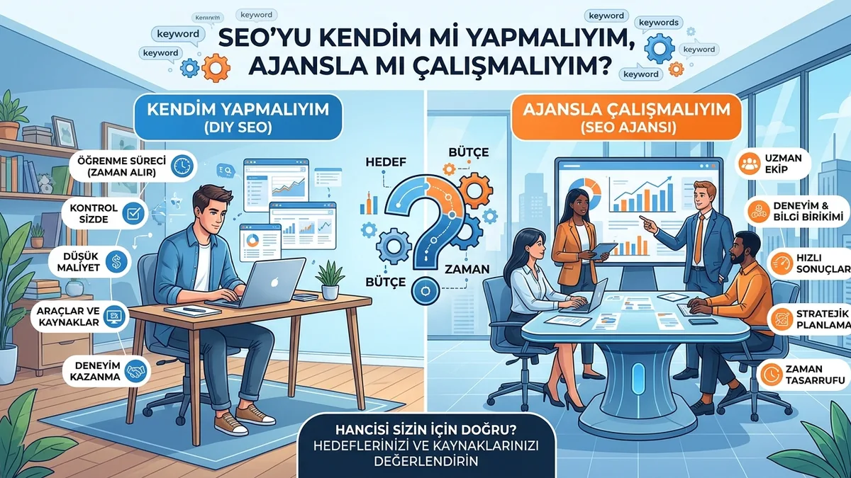 SEO'yu kendim mi yapmalıyım, ajansla mı çalışmalıyım?