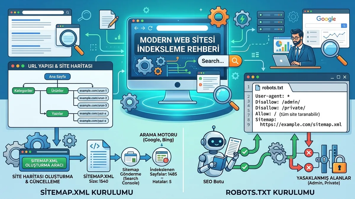 Site haritası ve robots.txt doğru kurulumu