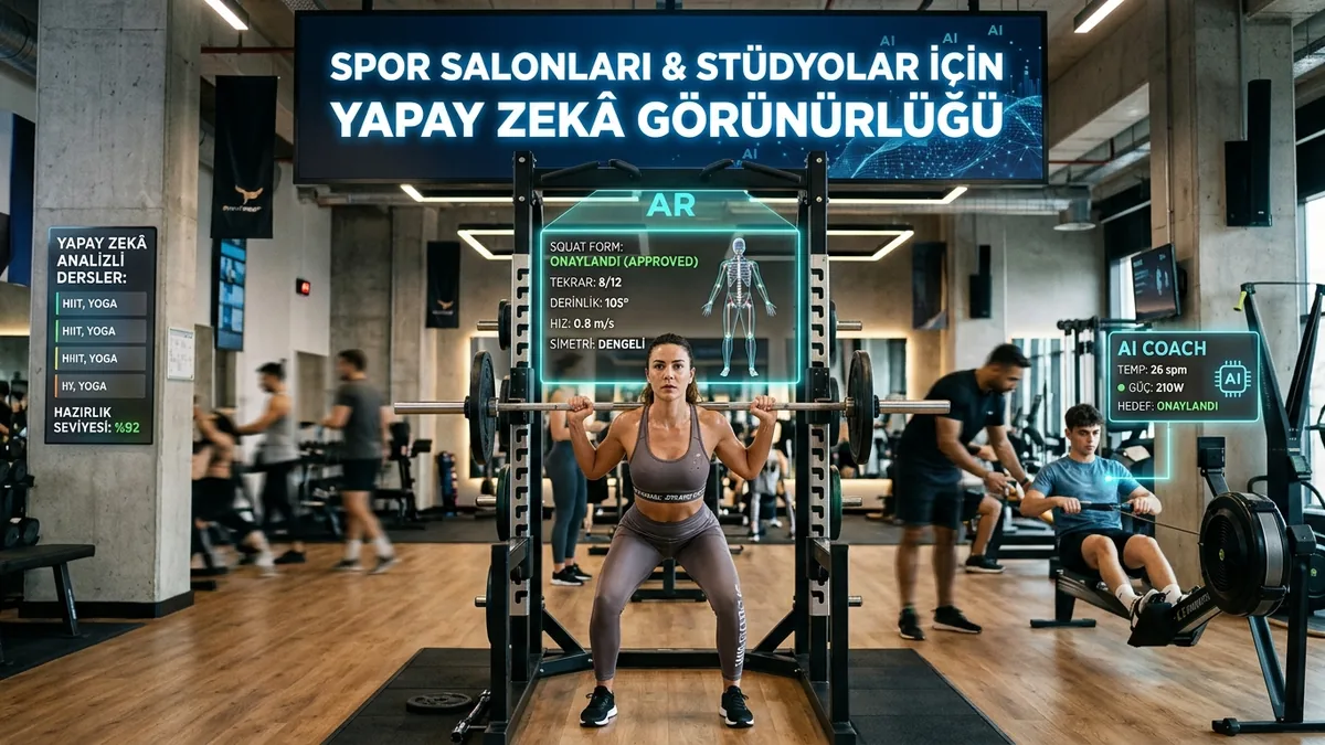 Spor salonları ve stüdyolar için yapay zekâ görünürlüğü