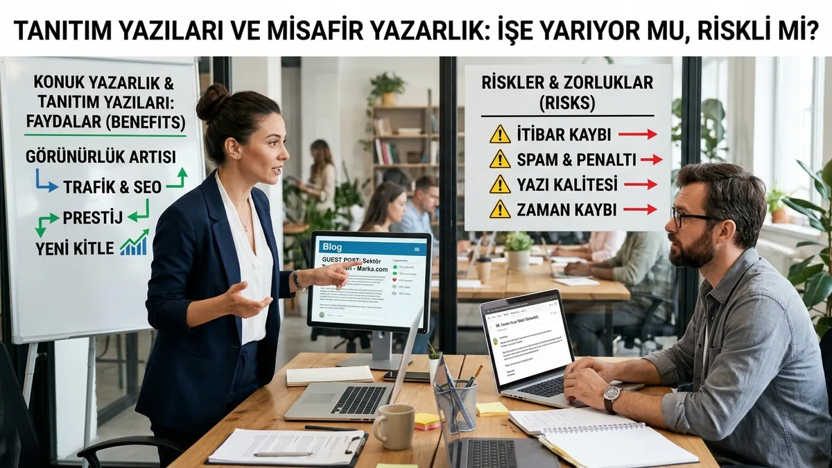 Tanıtım yazıları ve misafir yazarlık: işe yarıyor mu, riskli mi?