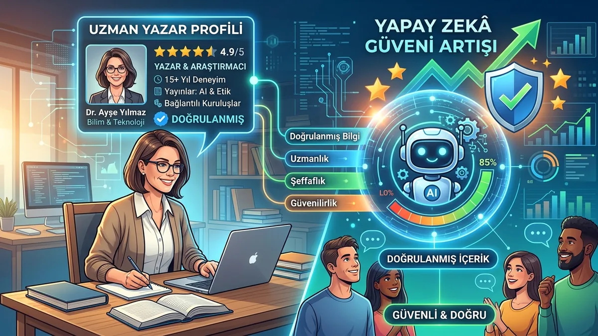 Uzman yazar profilleri yapay zekâ güvenini nasıl artırır?