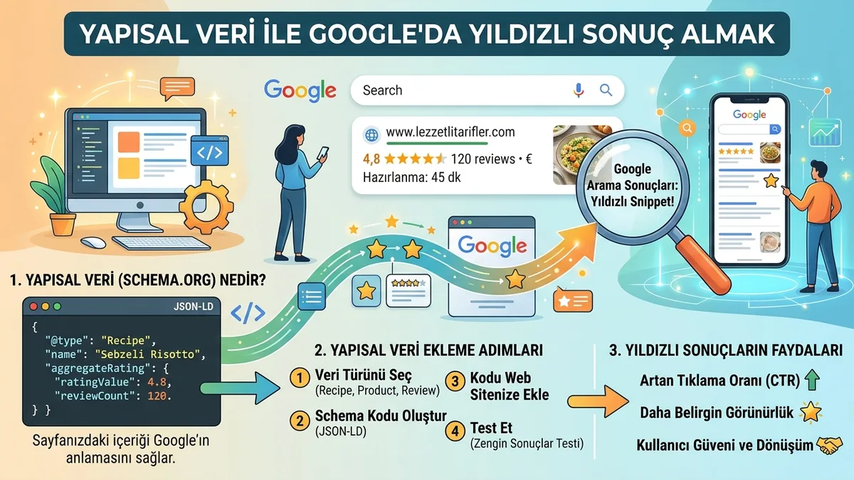 Yapısal veri ile Google'da yıldızlı sonuç almak